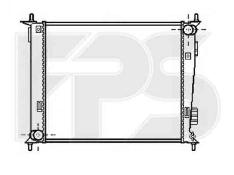 Радіатор охолодження двигуна Kia SOUL 2009-2014