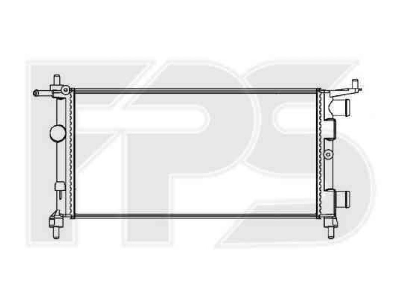 Радіатор охолодження двигуна Opel Corsa B 1993-2000