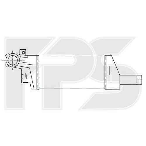 Інтеркулер Opel Corsa C, Opel Combo 1.3 CDTi, 1,7 CDTi (01-09) (AVA)