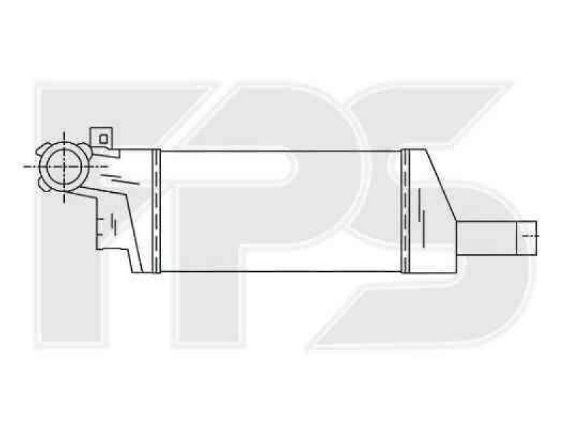 Інтеркулер Opel Corsa C, Opel Combo 1.3 CDTi, 1,7 CDTi (01-09) (AVA)