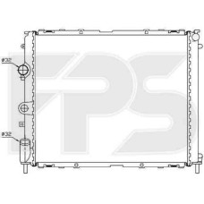 Радіатор охолодження двигуна Renault Kangoo 1997-2003