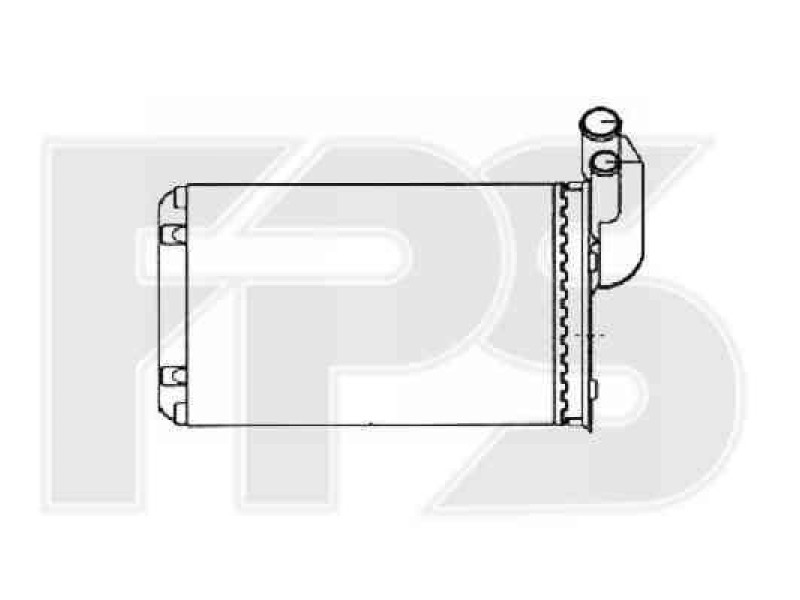 Радіатор пічки Renault Kangoo (97-02), Megane 1 (95-02), R19 (92-95) (AVA)