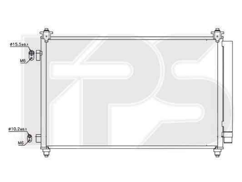 Радіатор кондиціонера Mazda CX-9 (08-12) (Koyorad)