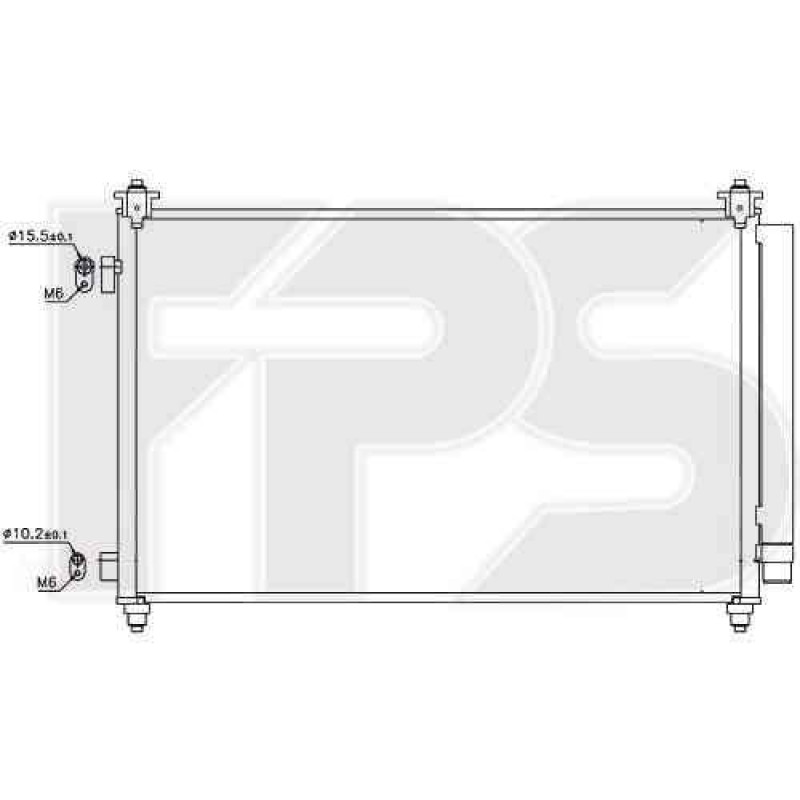 Радіатор кондиціонера Mazda CX-9 (08-12) (Koyorad)