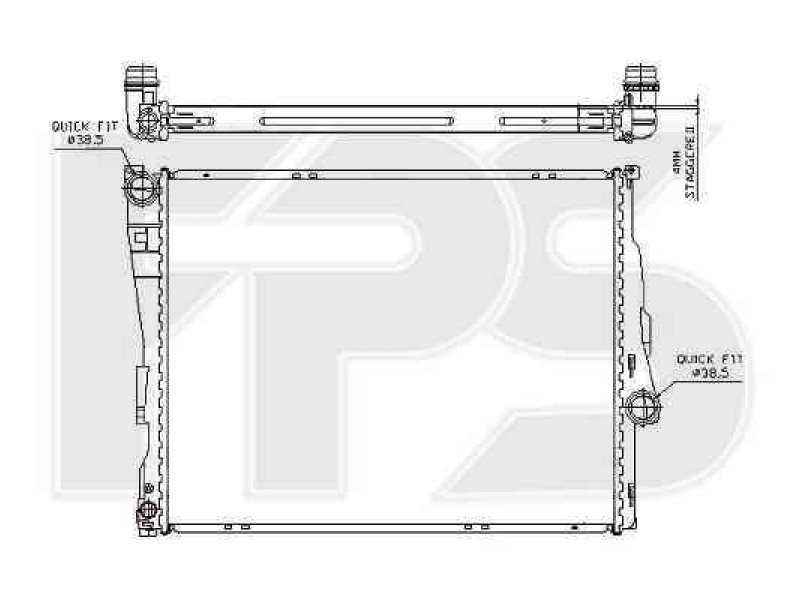 Радіатор охолодження двигуна BMW 3 (E46) 1998-2001
