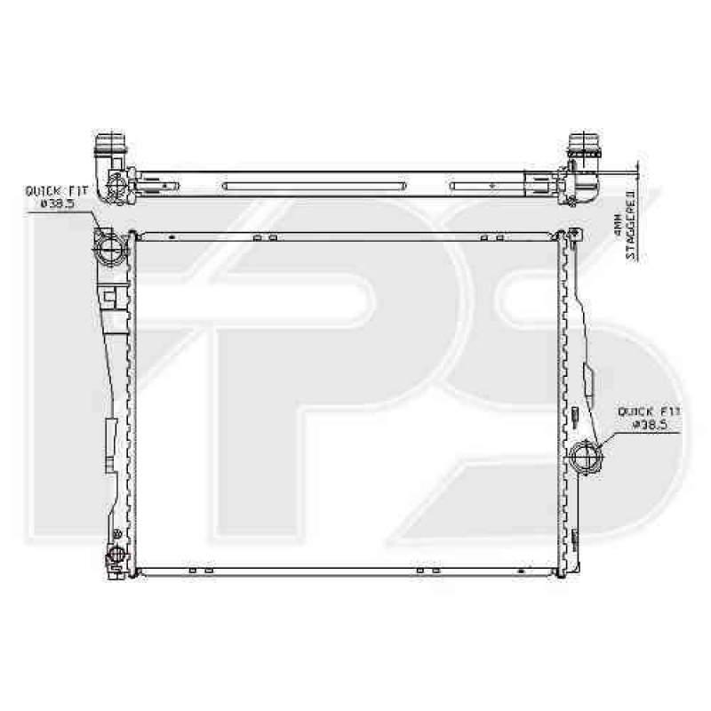 Радіатор охолодження двигуна BMW 3 (E46) 1998-2001