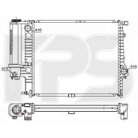 Радіатор охолодження двигуна BMW 5 E34 2.0 МКПП