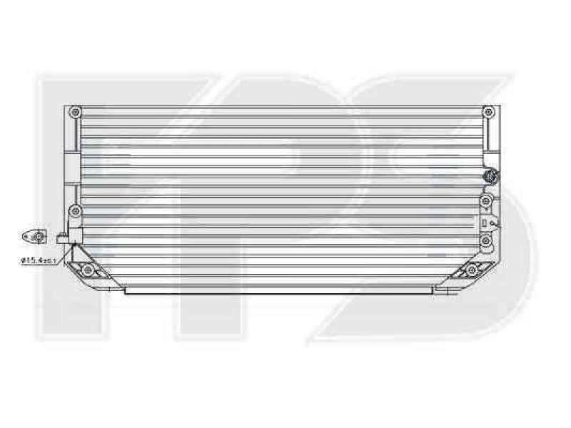 Радіатор кондиціонера Toyota Corolla 1997-1999 (E11)