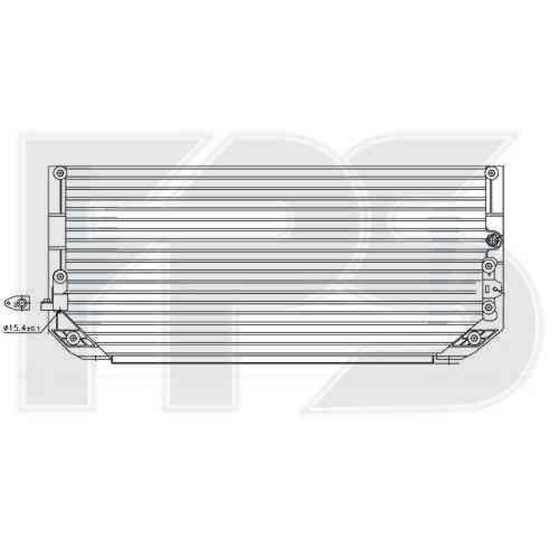 Радіатор кондиціонера Toyota Corolla 1997-1999 (E11)