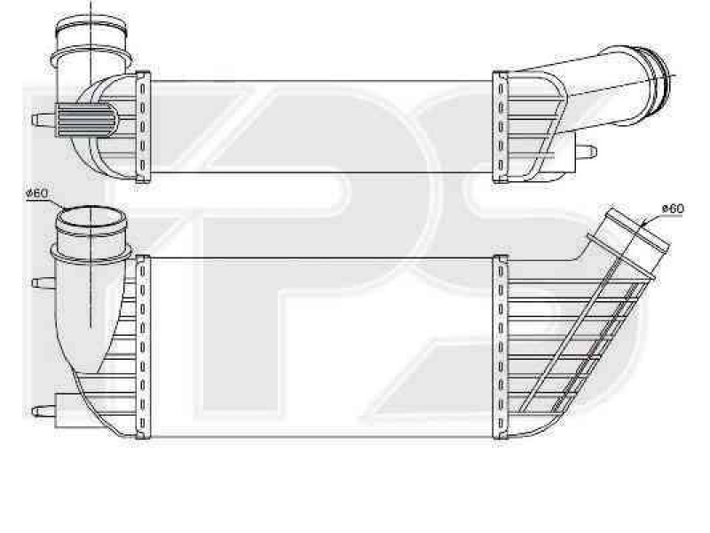 Інтеркулер Citroen / Peugeot (NRF) FP 54 T67