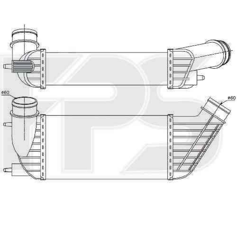 Інтеркулер Citroen / Peugeot (NRF) FP 54 T67