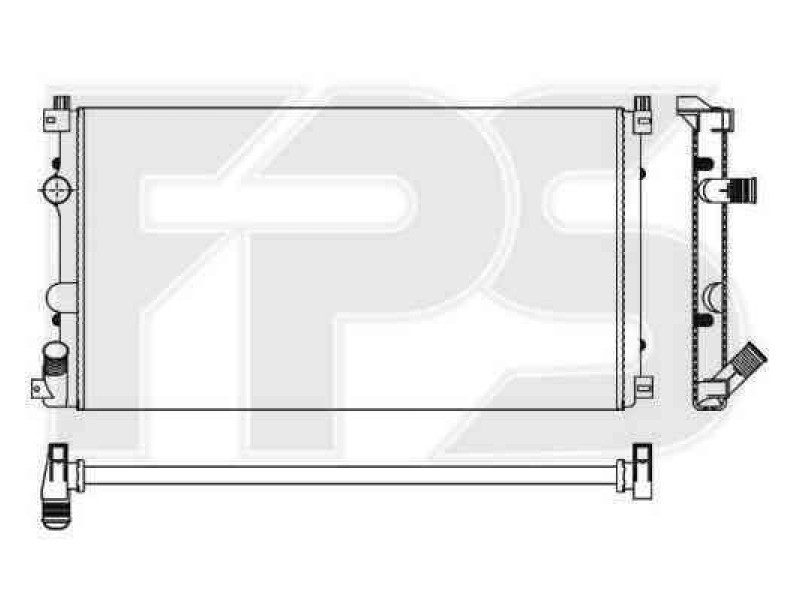 Радіатор охолодження двигуна Opel / Renault (Nissens) FP 56 A360