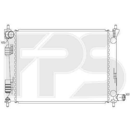Радіатор охолодження двигуна Hyundai / Kia () FP 32 A364-X