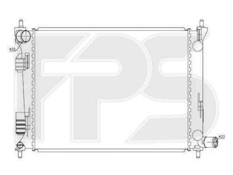 Радіатор охолодження двигуна Hyundai / Kia () FP 32 A364-X