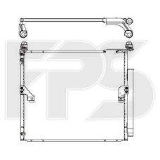 Радіатор кондиціонера Lexus GX 460 2009-