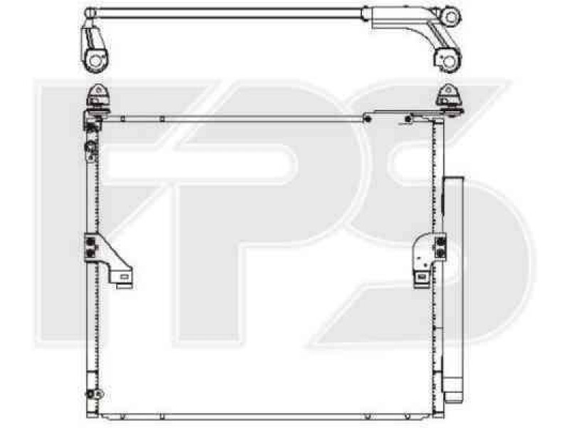 Радіатор кондиціонера Lexus GX 460 2009-