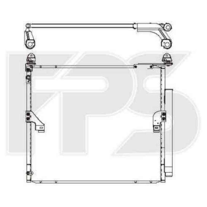 Радіатор кондиціонера Lexus GX 460 2009-