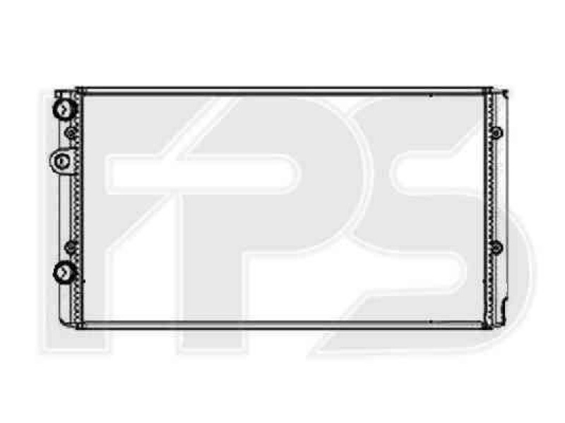 Радіатор охолодження двигуна Seat Ibiza, Cordoba, Inca 1.0-1.8 МКПП, конд. (93-99) (FPS)