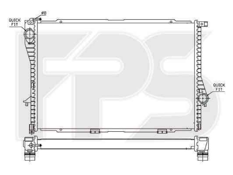 Радіатор охолодження двигуна BMW (FPS) FP 14 A31