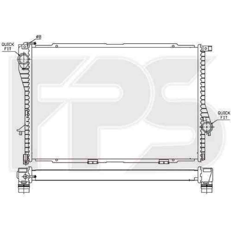 Радіатор охолодження двигуна BMW (FPS) FP 14 A31