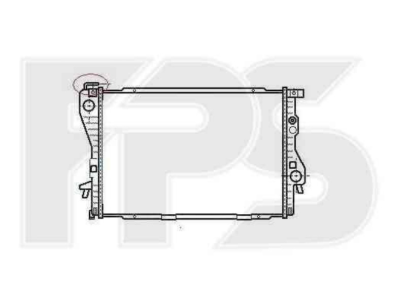 Радіатор охолодження двигуна BMW 5 (E39) 1996-2003