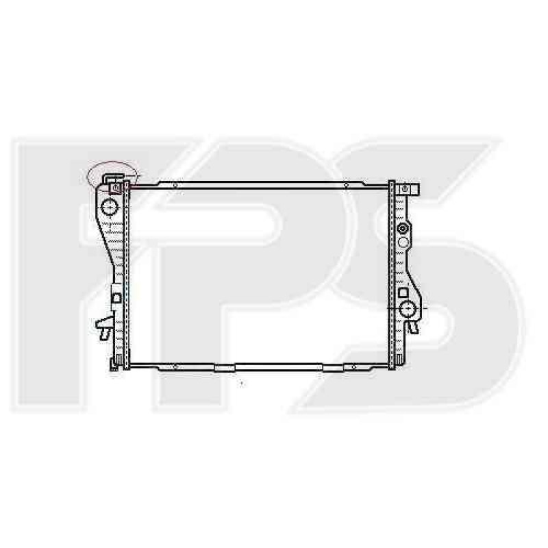 Радіатор охолодження двигуна BMW 5 (E39) 1996-2003