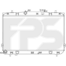 Радіатор охолодження двигуна Hyundai Elantra 2000-2004 (XD)