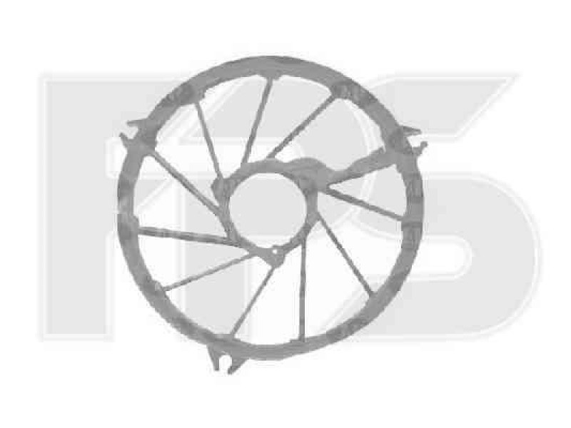 Кожух вентилятора Peugeot 206 1998-2009