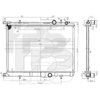 Радіатор охолодження двигуна Citroen Berlingo 2002-2007, Peugeot Partner 02-07