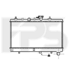 Радіатор охолодження двигуна Hyundai / Kia (NISSENS) FP 40 A887