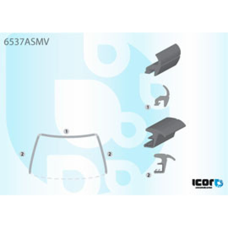 Молдинг лобового скла Citroen Berlingo, Peugeot Partner 1996-2008 Icor