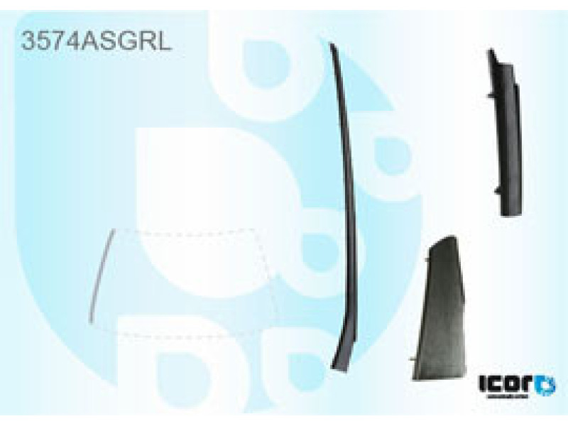 Молдинг лобового скла лівий Ford KUGA 2008-2012