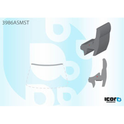 Молдинг лобового скла Honda Accord 7, Acura TSX 2004-2008 (ICOR)