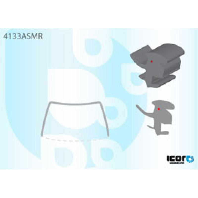 Молдинг лобового скла Hyundai Santa Fe 2 2006-2012