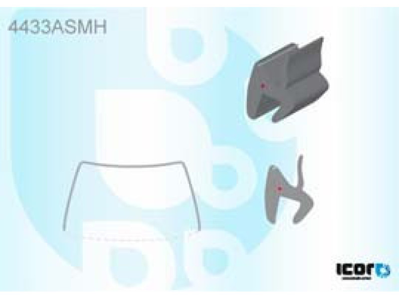 Молдинг лобового скла Kia Pro Ceed 07-12 