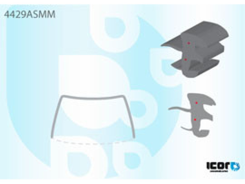 Молдинг лобового скла Kia CARNIVAL 2006-2011