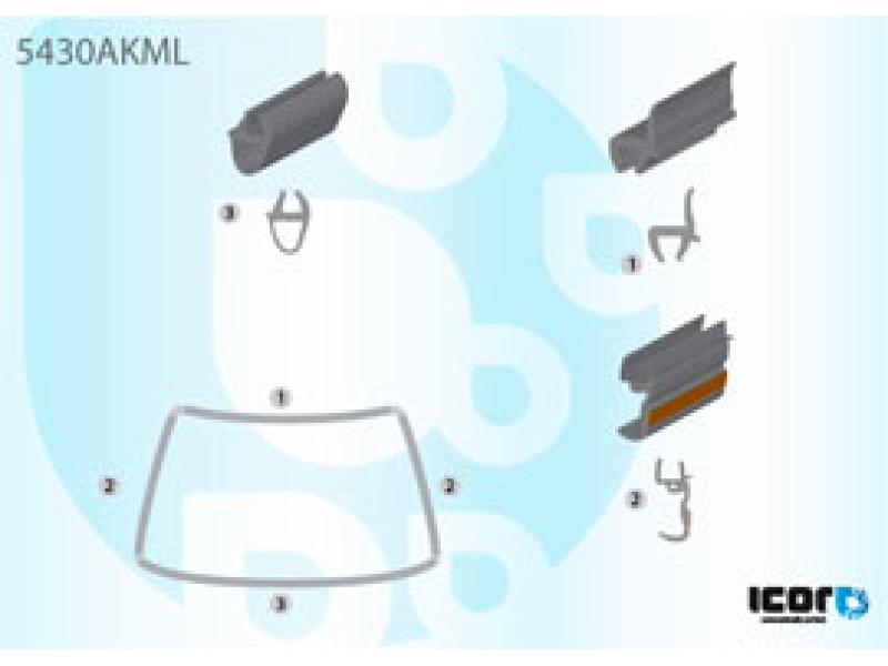 Молдинг лобового скла Mercedes ATEGO / AXOR 1997-