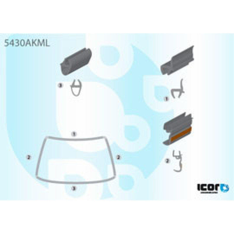 Молдинг лобового скла Mercedes ATEGO / AXOR 1997-