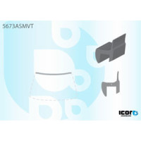 Молдинг лобового скла верхній Mitsubishi GrandIs 2003-2011