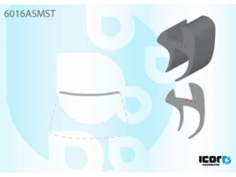 Молдинг лобового скла верхній Nissan ALMERA (N16 / N17) 2000-2006