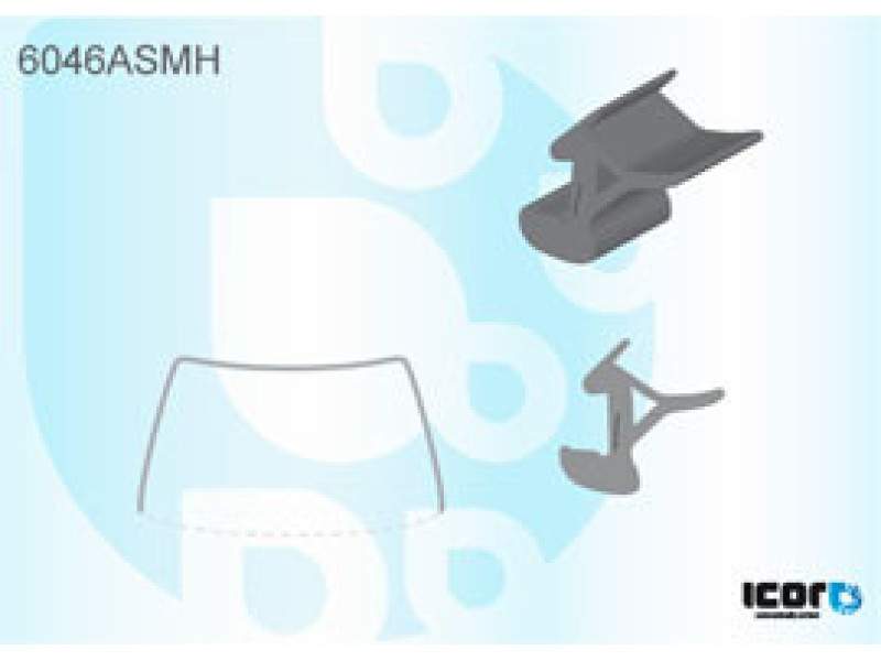 Молдинг лобового скла Nissan Tiida 2007-