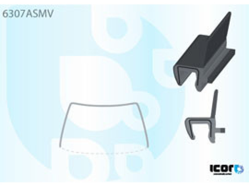 Молдинг лобового скла Opel Zafira B 2005-2011 резинка переднього скла