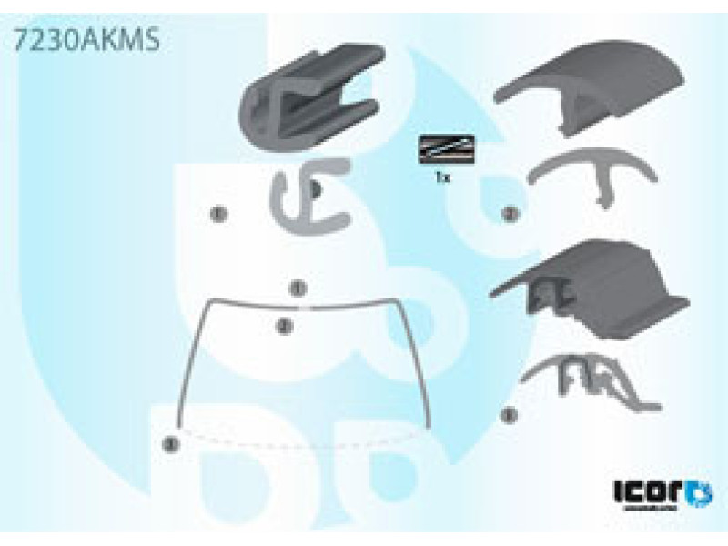 Молдинг лобового скла Renault R21 1986-1995