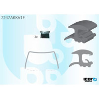 Молдинг лобового скла Renault Master 2, Opel Movano A 1997-2011 (Icor)