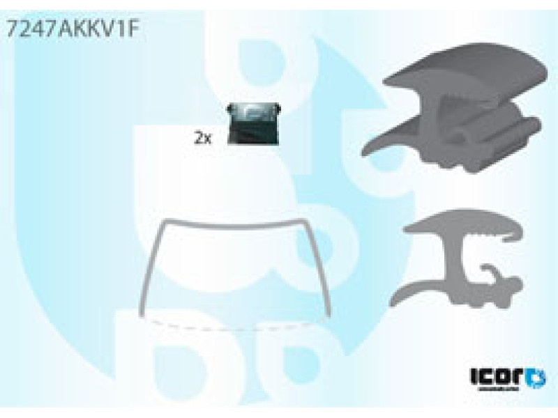 Молдинг лобового скла Renault Master 2, Opel Movano A 1997-2011 (Icor)