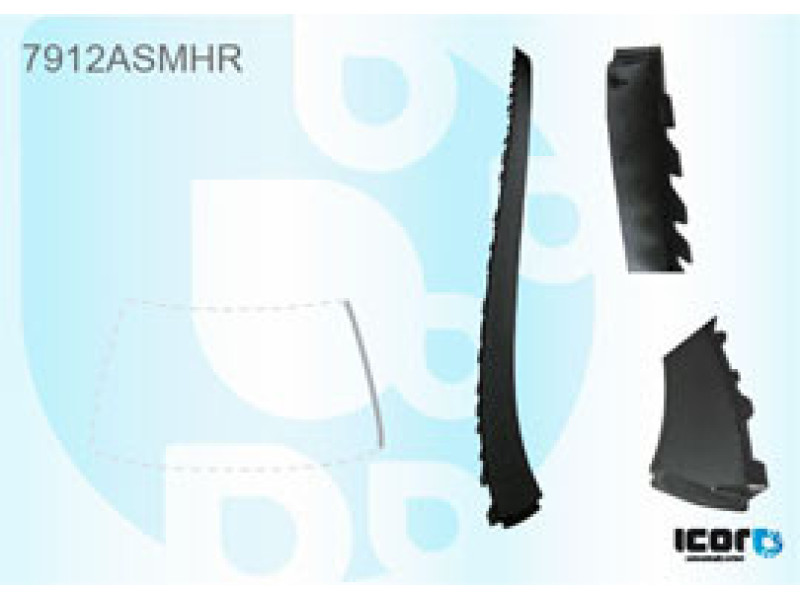 Молдинг лобового скла правий Seat Altea 2004-2011