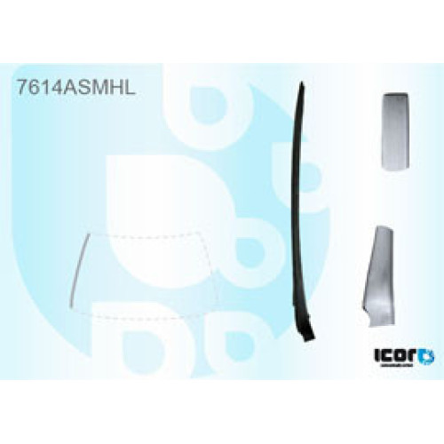 Молдинг лобового скла лівий Seat Ibiza IV 2008-2012