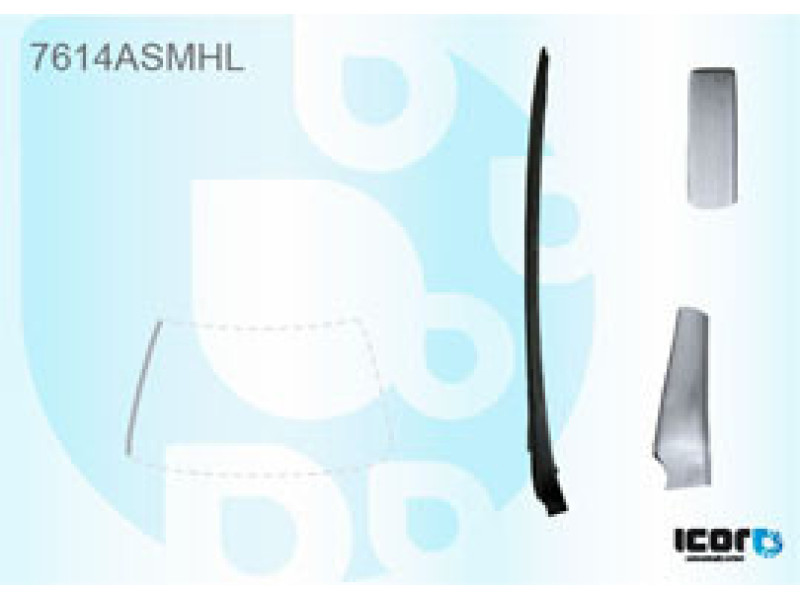 Молдинг лобового скла лівий Seat Ibiza 2009-2012