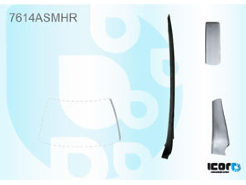 Молдинг лобового скла правий Seat Ibiza 2009-2012