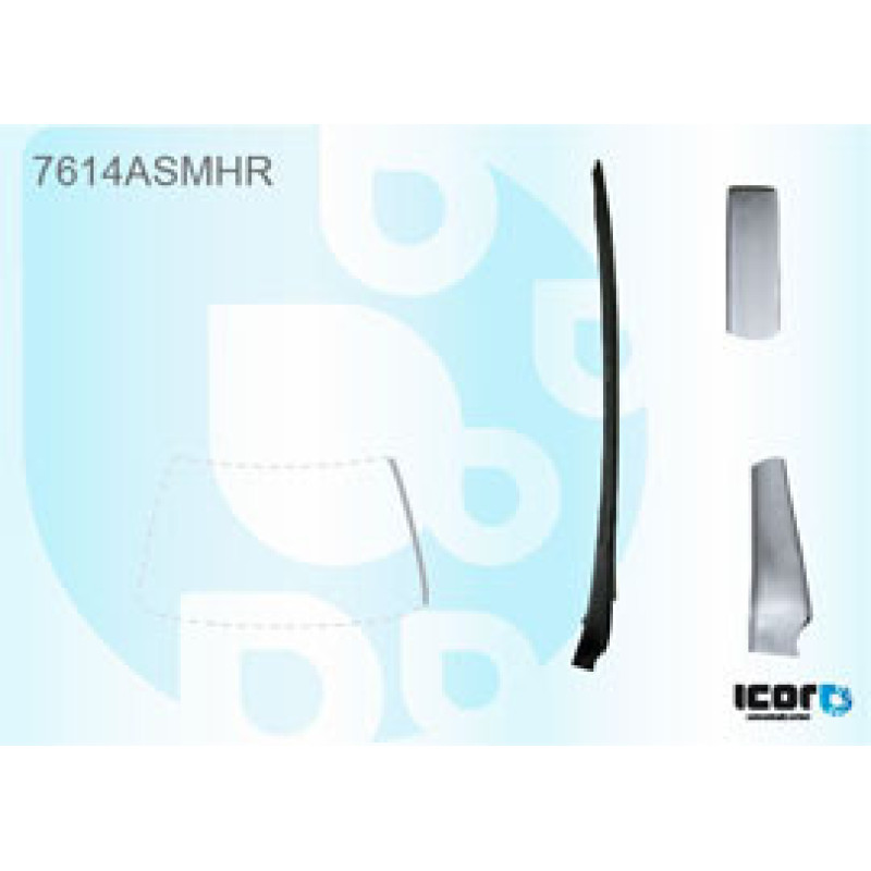 Молдинг лобового скла правий Seat Ibiza 2009-2012